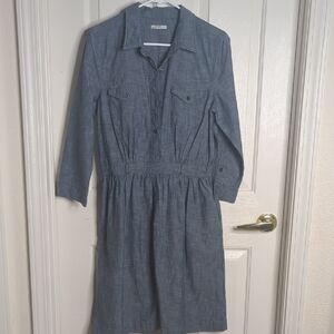 Gap 1969 Chambray Shirt Dress Size Medium‎ *Missing Original Belt*